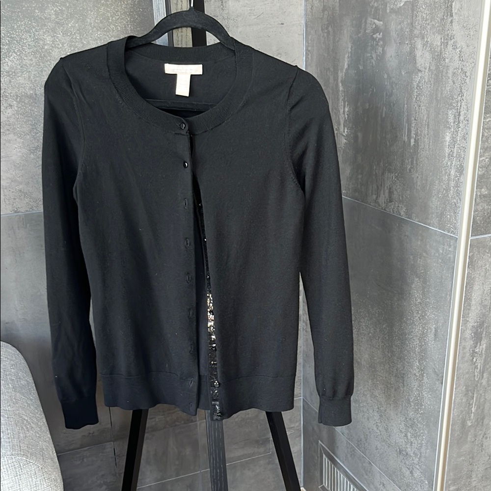 Banana Republic Black Knit Cardigan size M